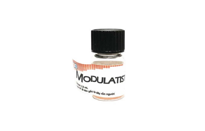 Modulatist là một chai chất lỏng do nhóm nghiên cứu phát triển.  Ảnh: NVCC