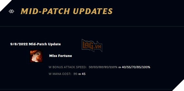 League of Legends: Miss Fortune vừa được tăng sức mạnh và bị giảm sức mạnh chỉ sau vài giờ 2